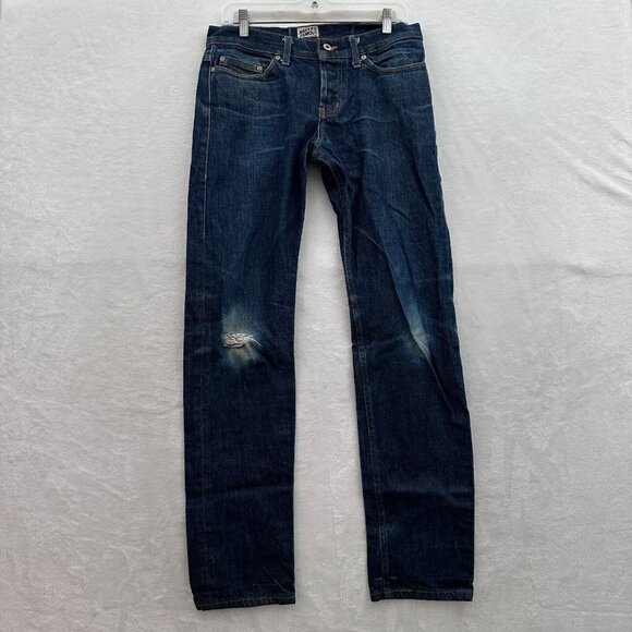 Naked & Famous Denim Other - Naked & Famous Jeans Men 31 (32x32) Blue Indigo Straight Leg Dirty Fade Selvedge